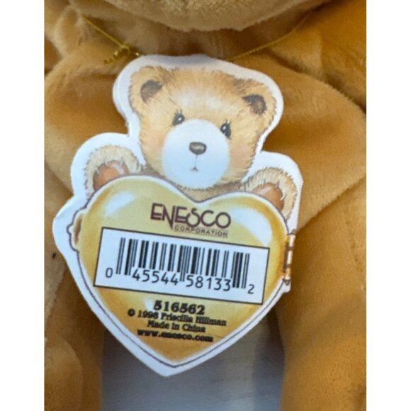 Cherished Teddies Plush Pair 1999 Beige Bears W/ Ribbons & Tags Jacki Karen - Picture 3 of 6